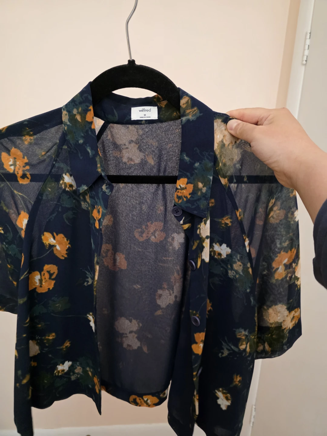 Aritzia Wilfred Floral Blouse