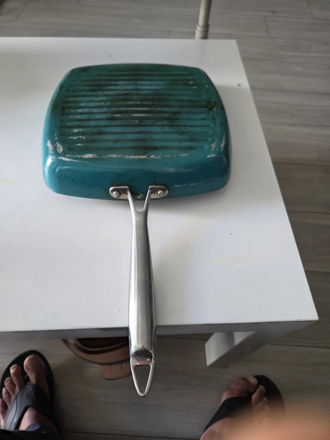 Square Teal Grill Pan - photo 3