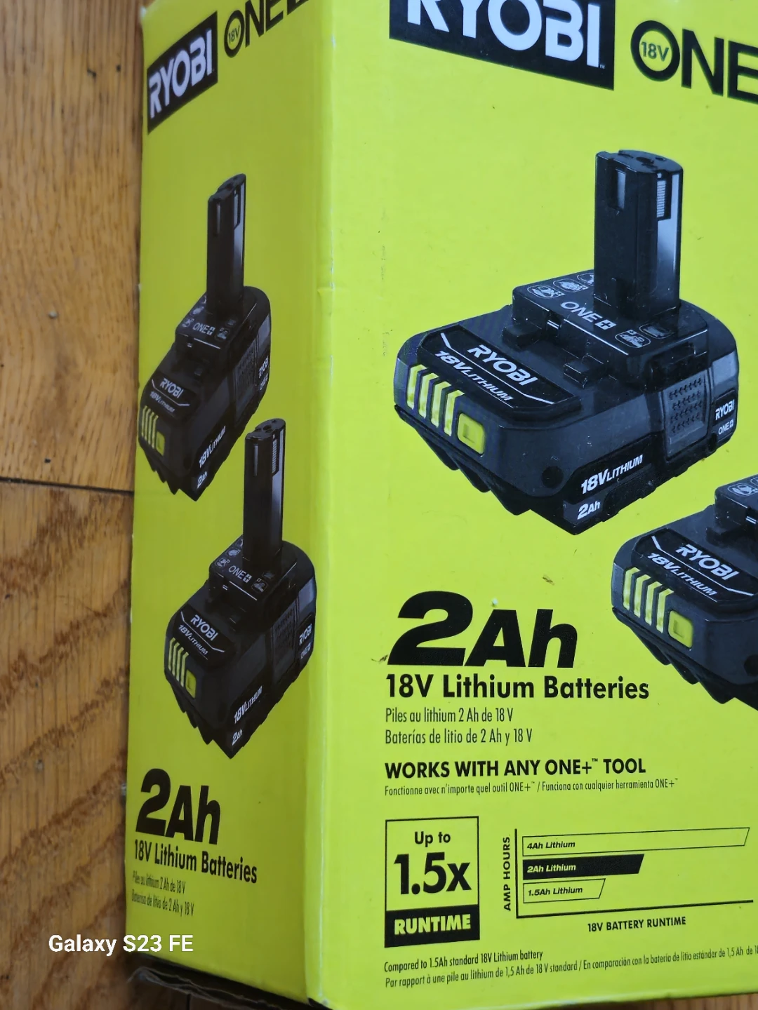 Two Ryobi 18V ,  2Ah Lithium Batteries - photo 2