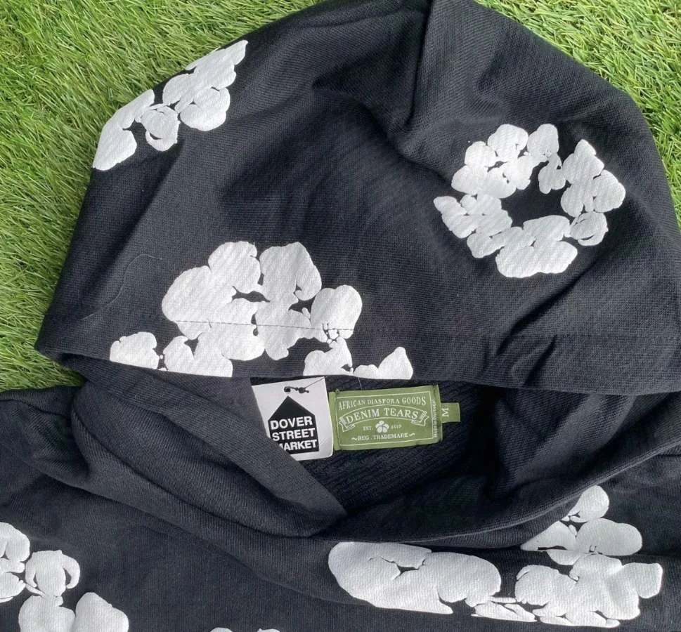 Denim tear black hoodie - photo 3