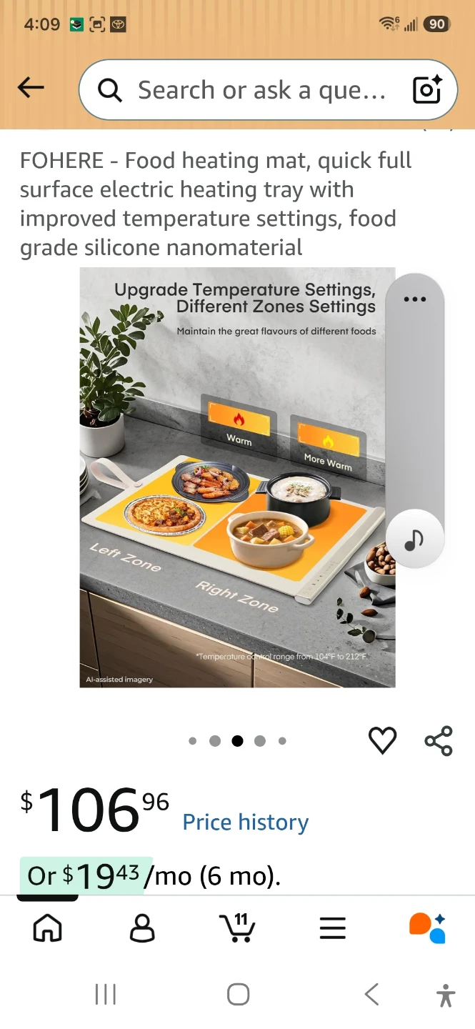 FOHERE Electric Food Warming Mat - photo 4