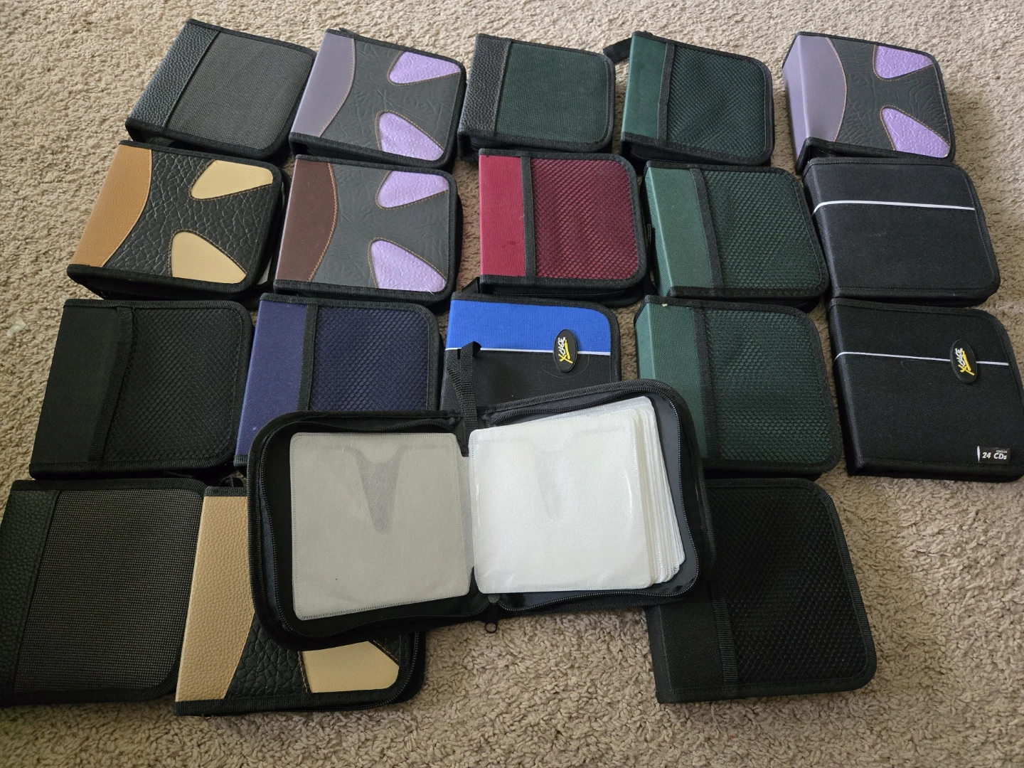 Lot of 17 X-Cage 24 CD Wallets