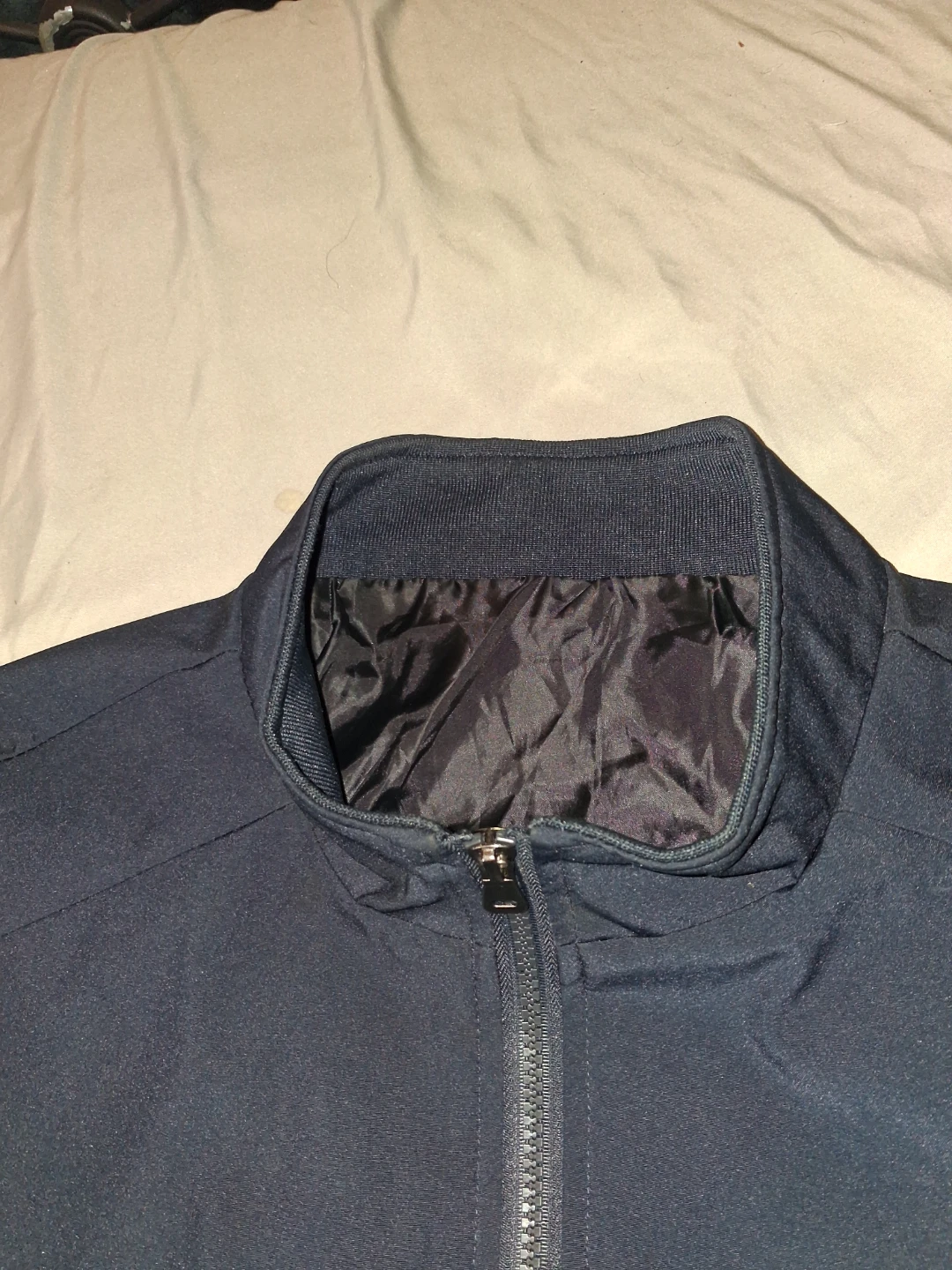 Navy Blue Bomber Jacket Size XXL For Sale - photo 3