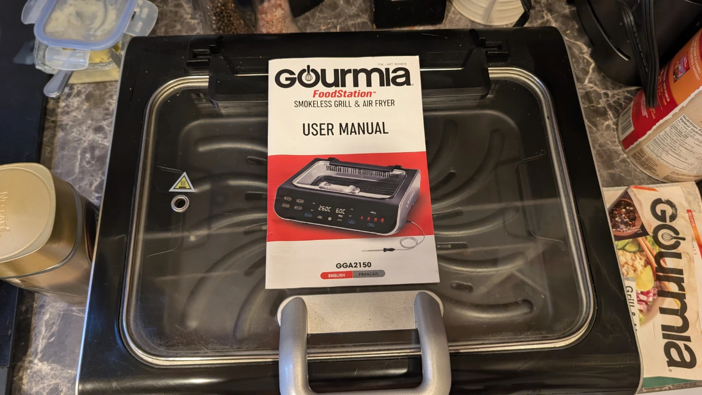 Gourmia FoodStation Smokeless Grill & Air Fryer - photo 2