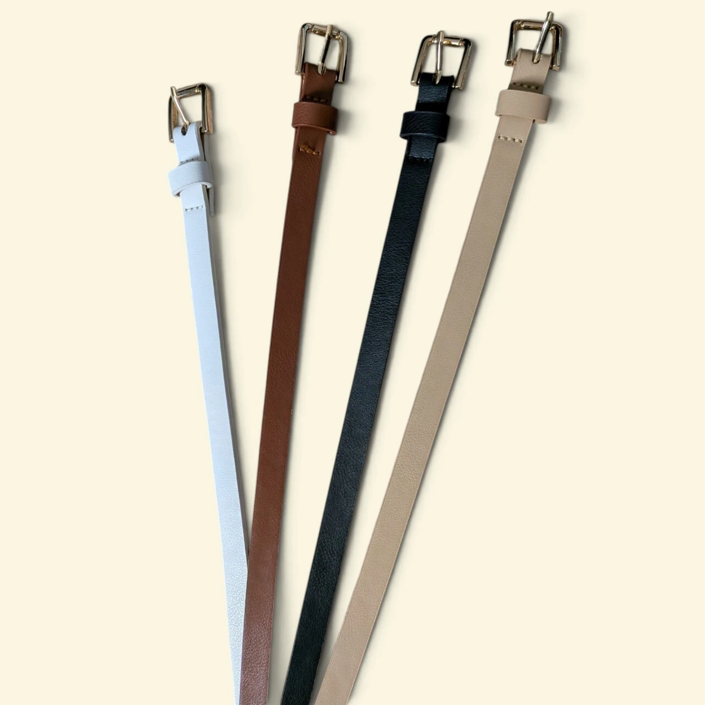 Set of 4 Slim Women's Belts - photo 2