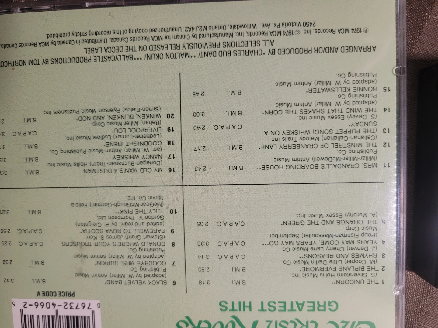 The Irish Rovers Greatest Hits CD and Cassette - photo 3