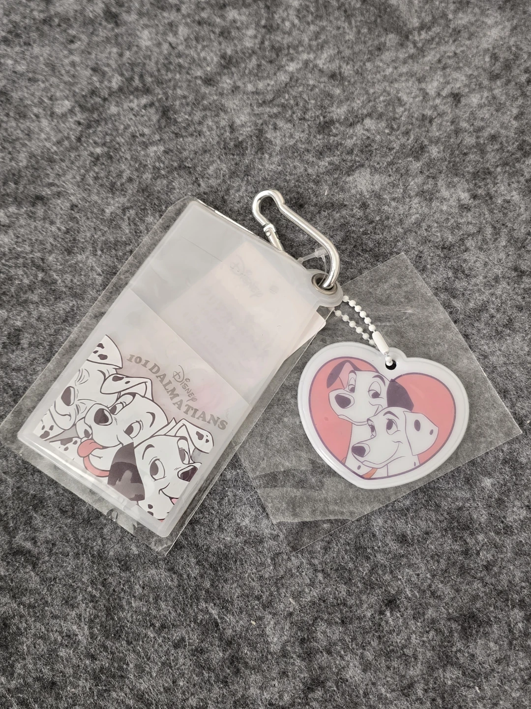 JAPAN New Disney 101 Dalmatians Card Holder and Keychain