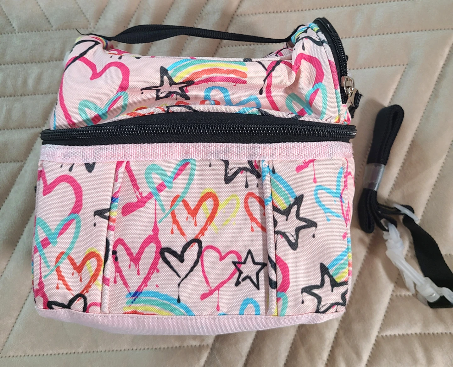 Heart Print Insulated Lunch Bag - photo 2