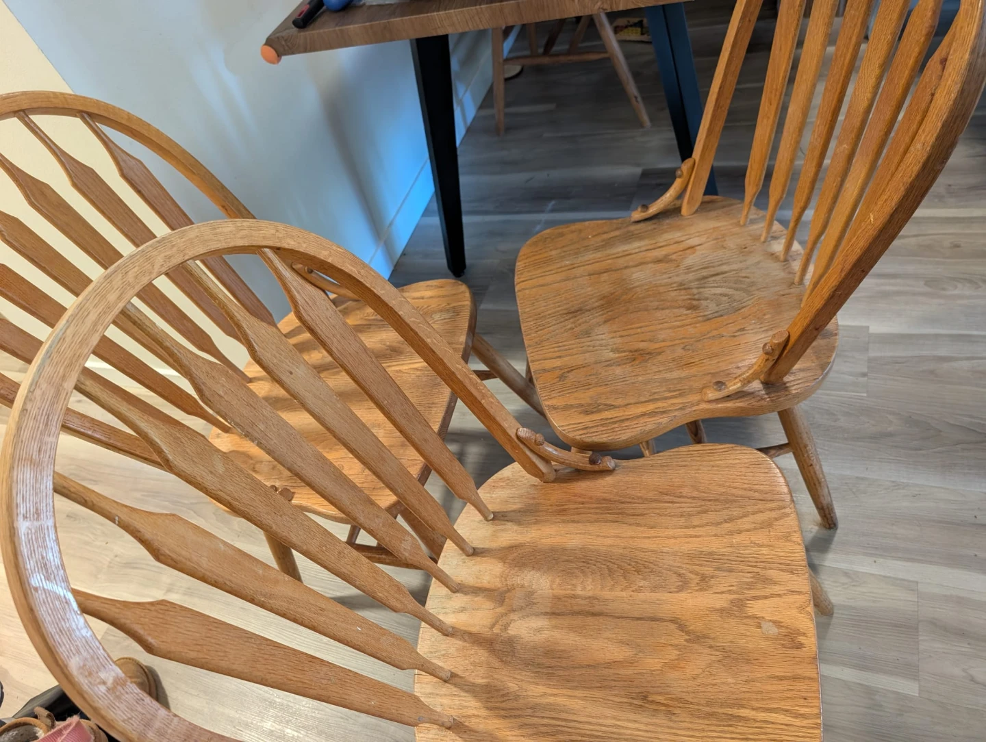 Dining table and chairs