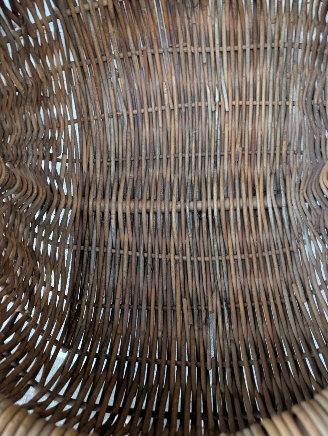 Vintage French Wicker Basket - photo 3