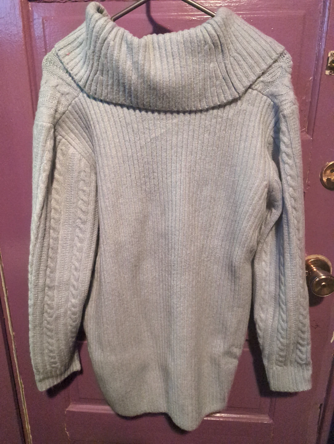 Calvin Klein Light Blue Cowl Neck Sweater