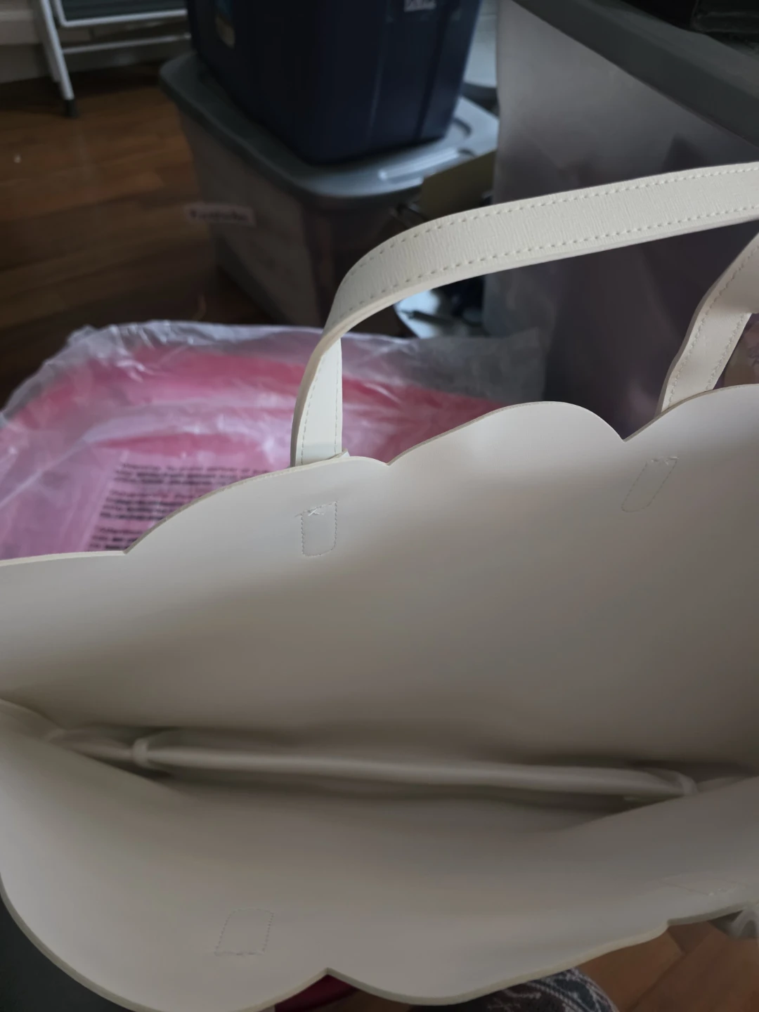 New White Spring Petal Tote Bag - photo 3