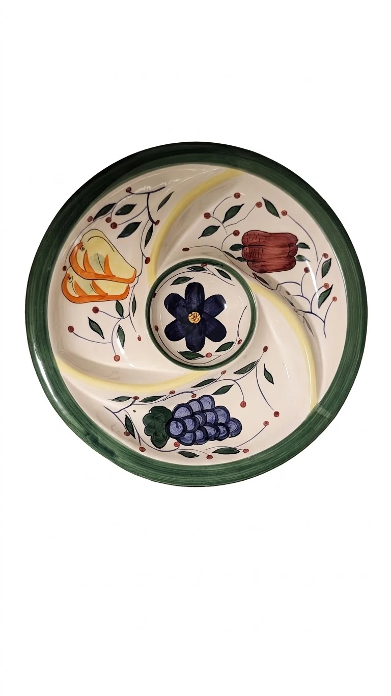 Ceramic Hand-Painted Serving Platter - photo 2