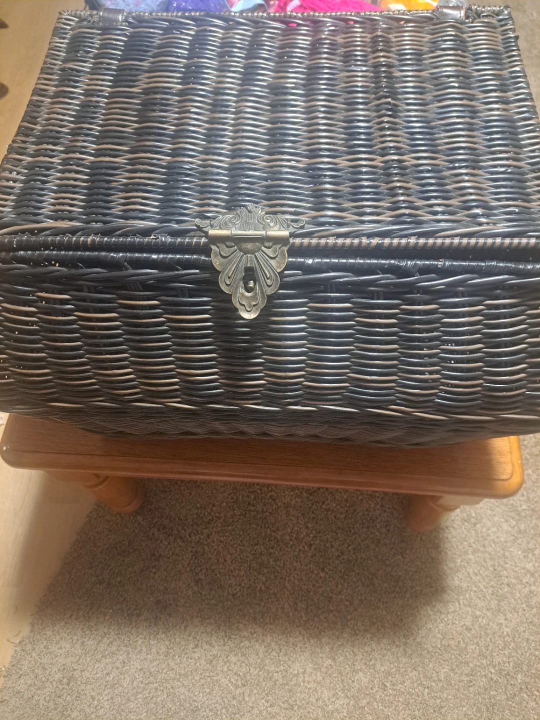Woven Storage Basket with Lid - photo 2