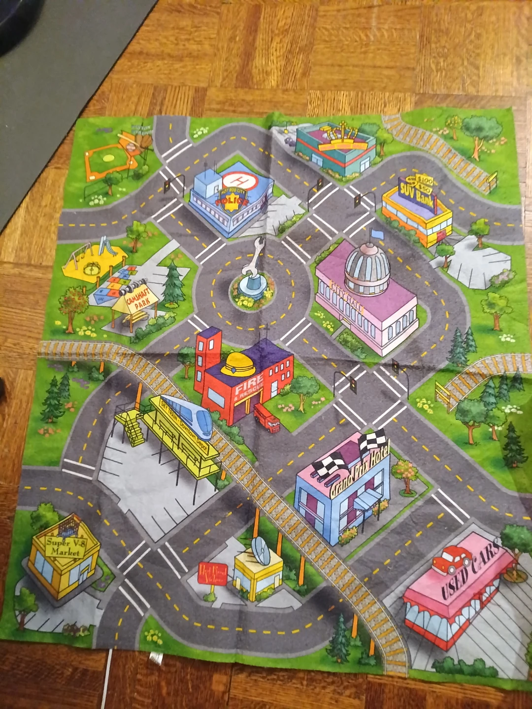 Kids Play Mat with Road Design