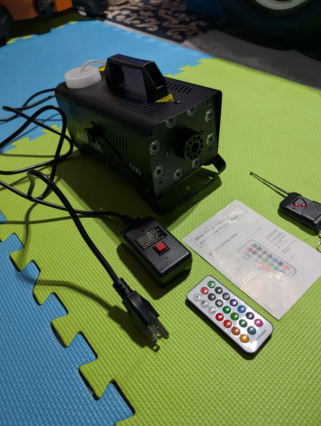 AGPTEK 500W Fog Machine with RGB LED Lights - photo 2