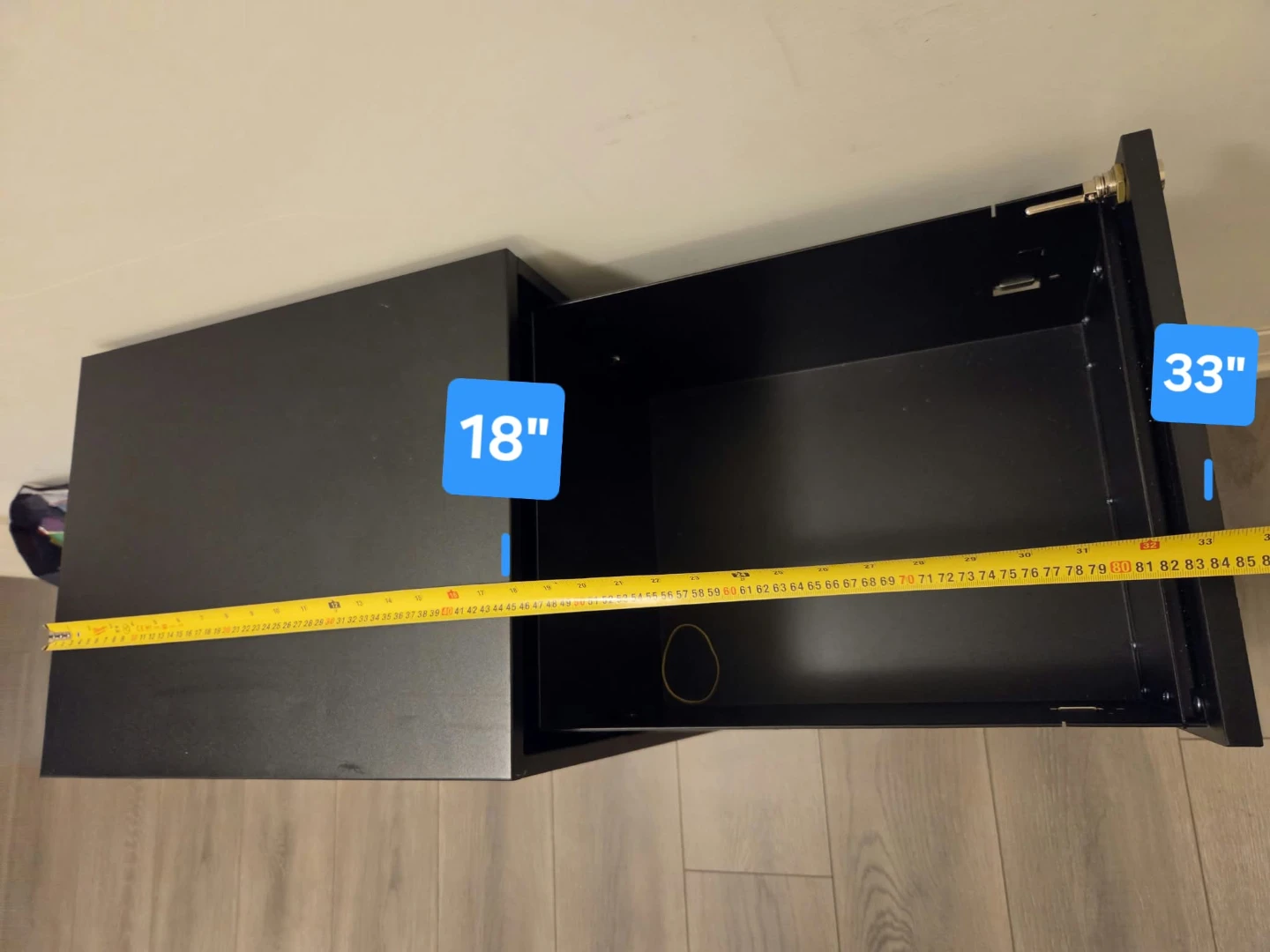 Black 2-Drawer Filing Cabinet - photo 4