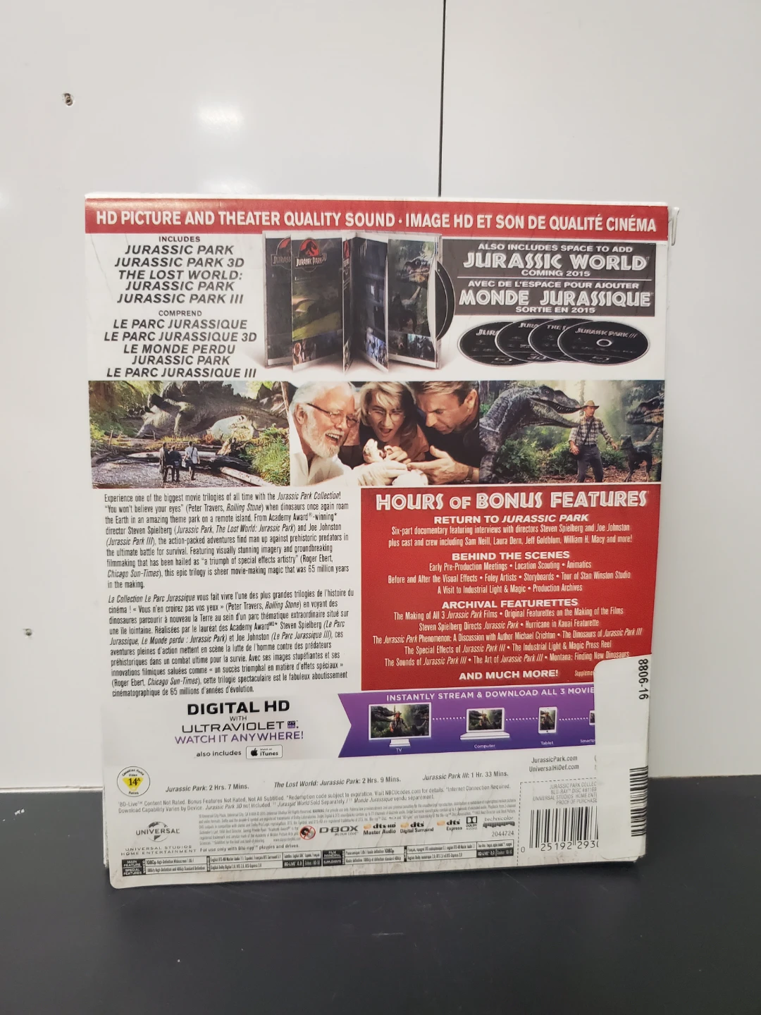 Jurassic Park Collection Blu-ray Set - photo 2