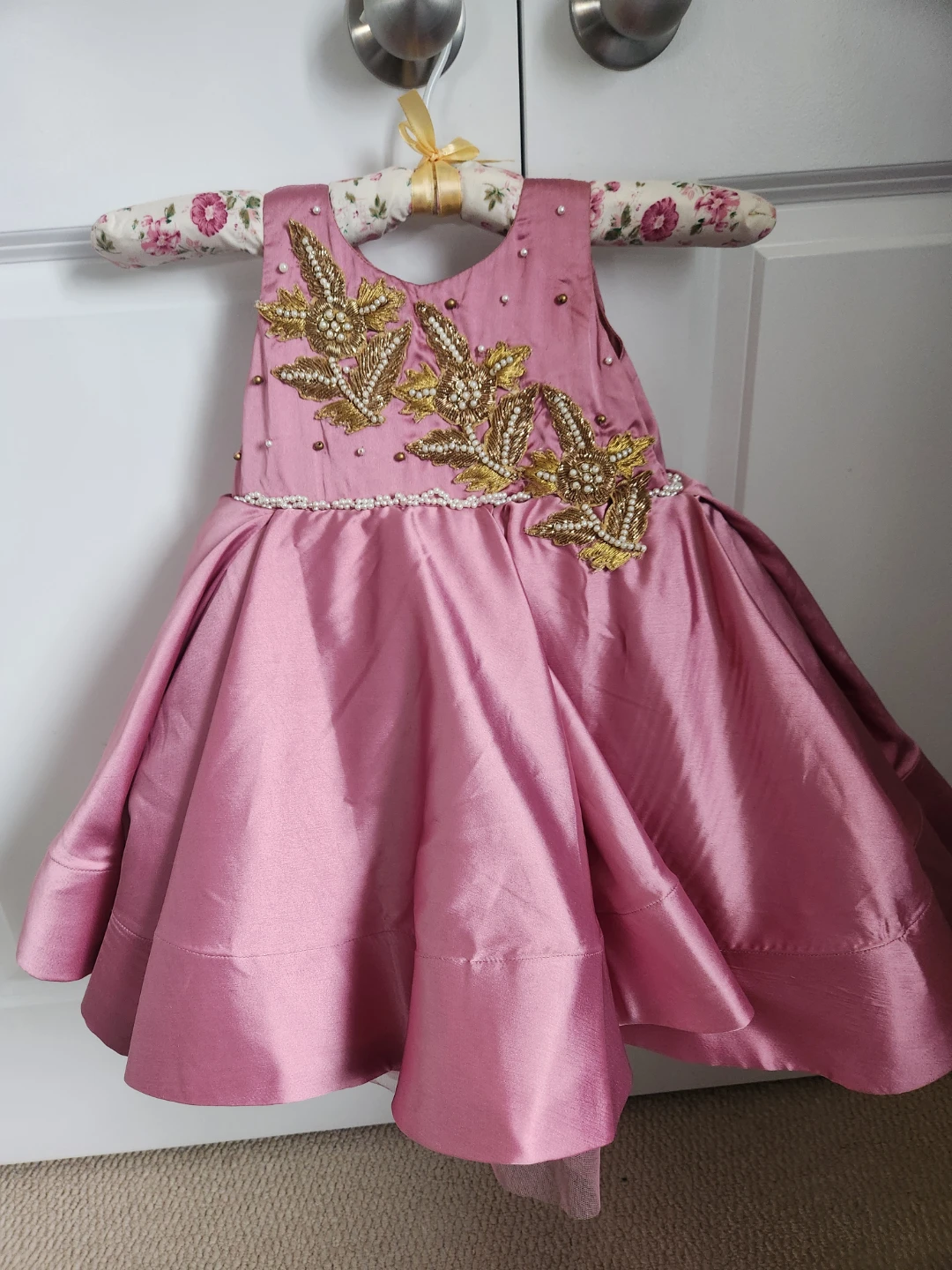 Girls Pink Formal Dress First Birthday dress - photo 5