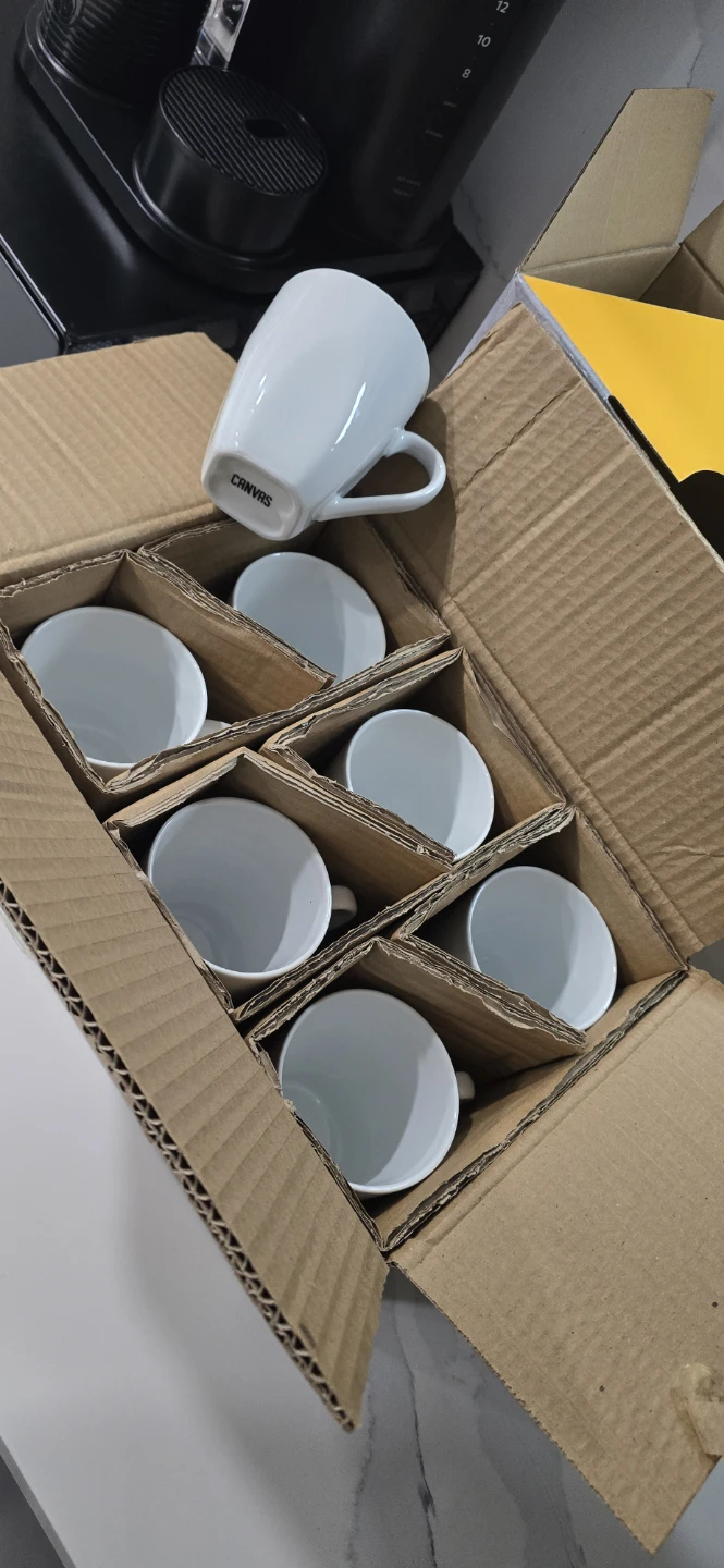 Canvas coffee mugs