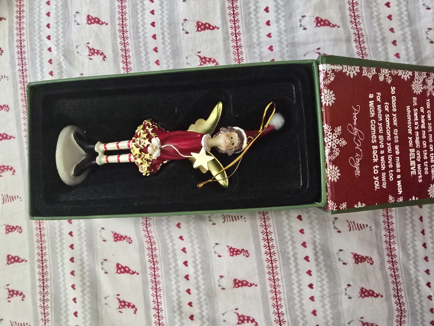 New Santa's Wish Angel Ornament Gift