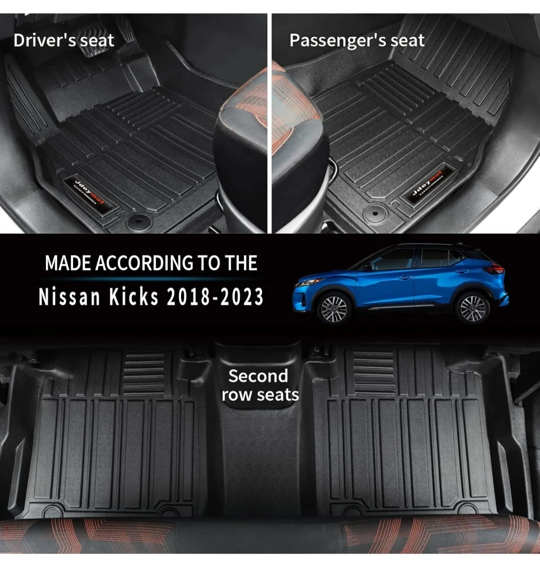 Jdeymat Floor Mats for Nissan Kicks 2018-2023 - photo 4