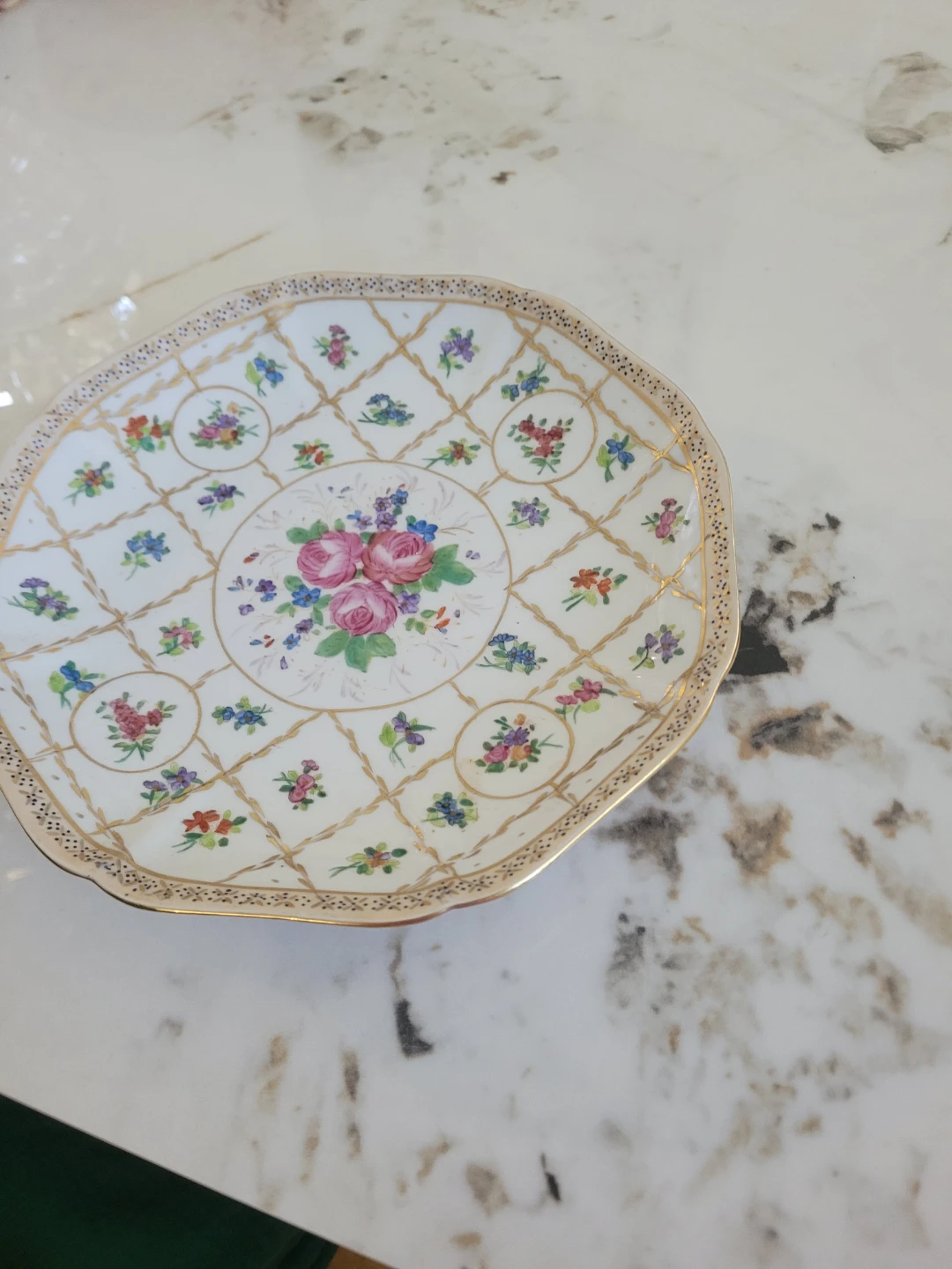 Antique Andrea by Sadek Floral Decorative Plate $3