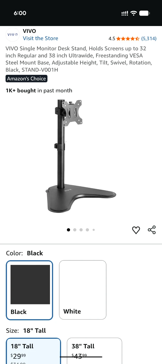 LG 27-inch 4K UHD Monitor with VIVO Stand - photo 4