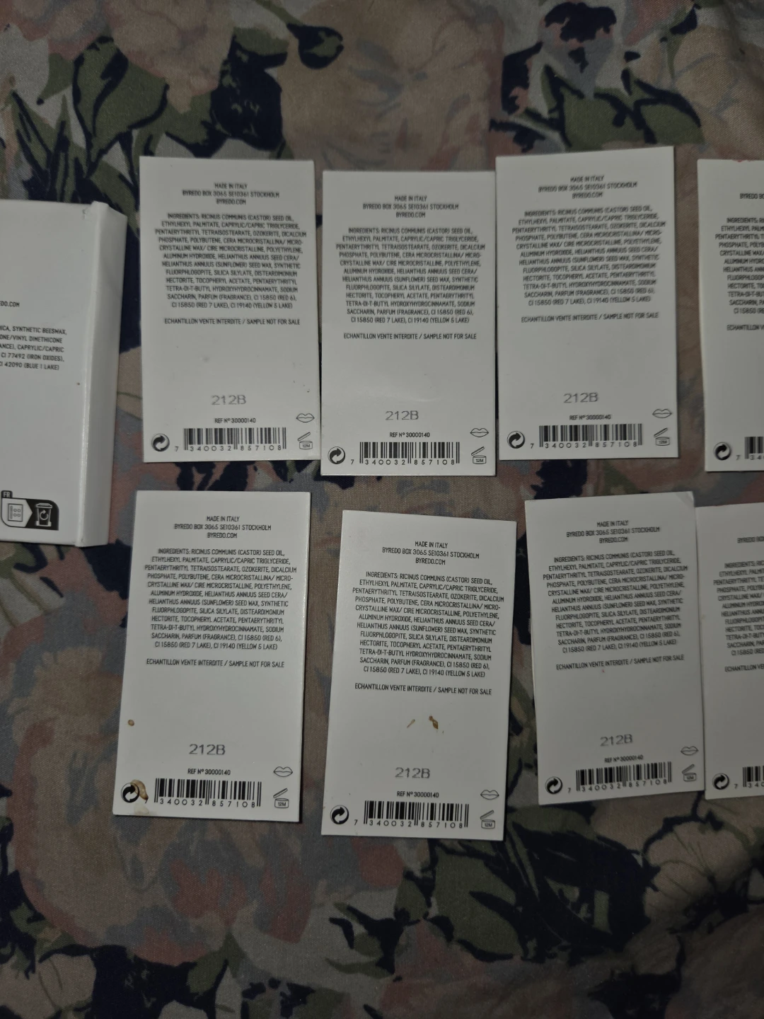 Byredo Lot Of 13 Lipshade Samples - photo 2