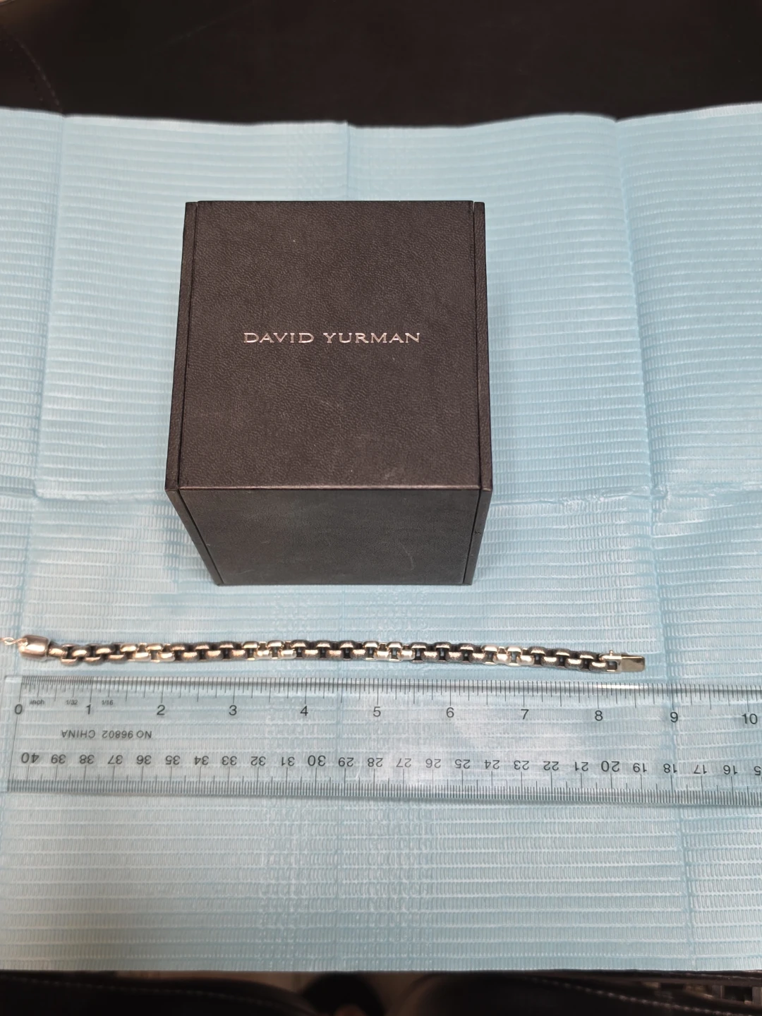 David Yurman Sterling Silver Box Chain Bracelet - photo 5