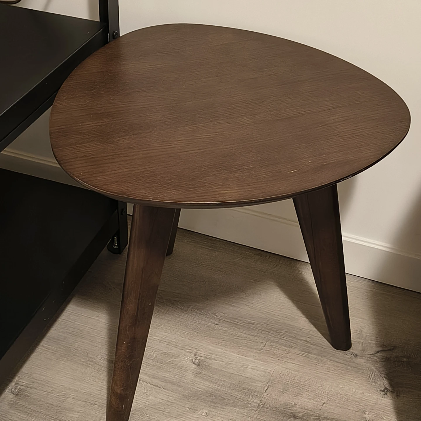 Mid-Century Modern Triangular Side Table - photo 2