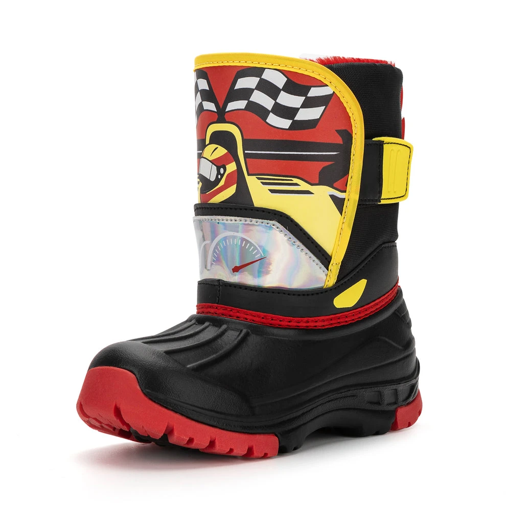 Kids Race Car Winter Boots