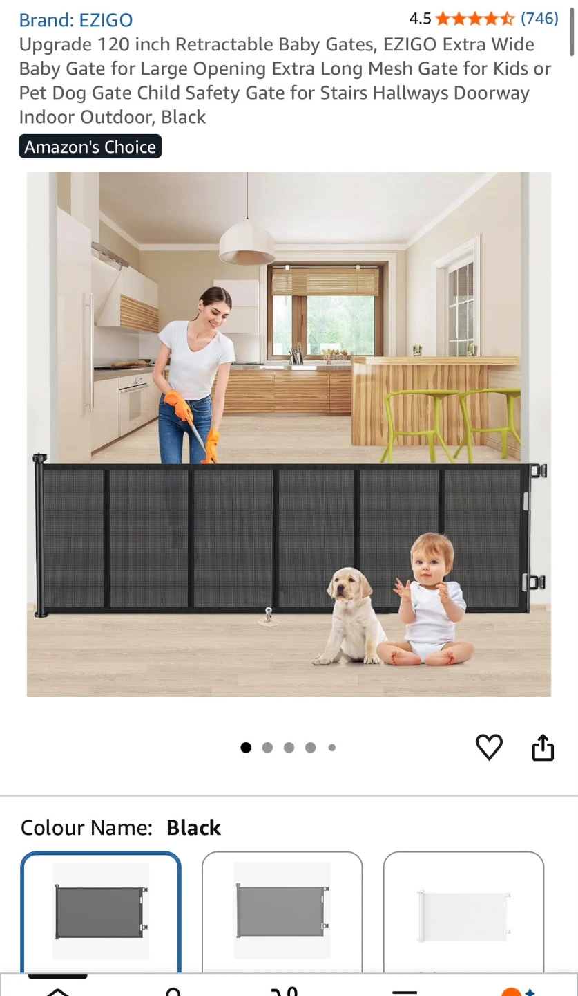 EZIGO 120 Inch Retractable Safety Gate - photo 2