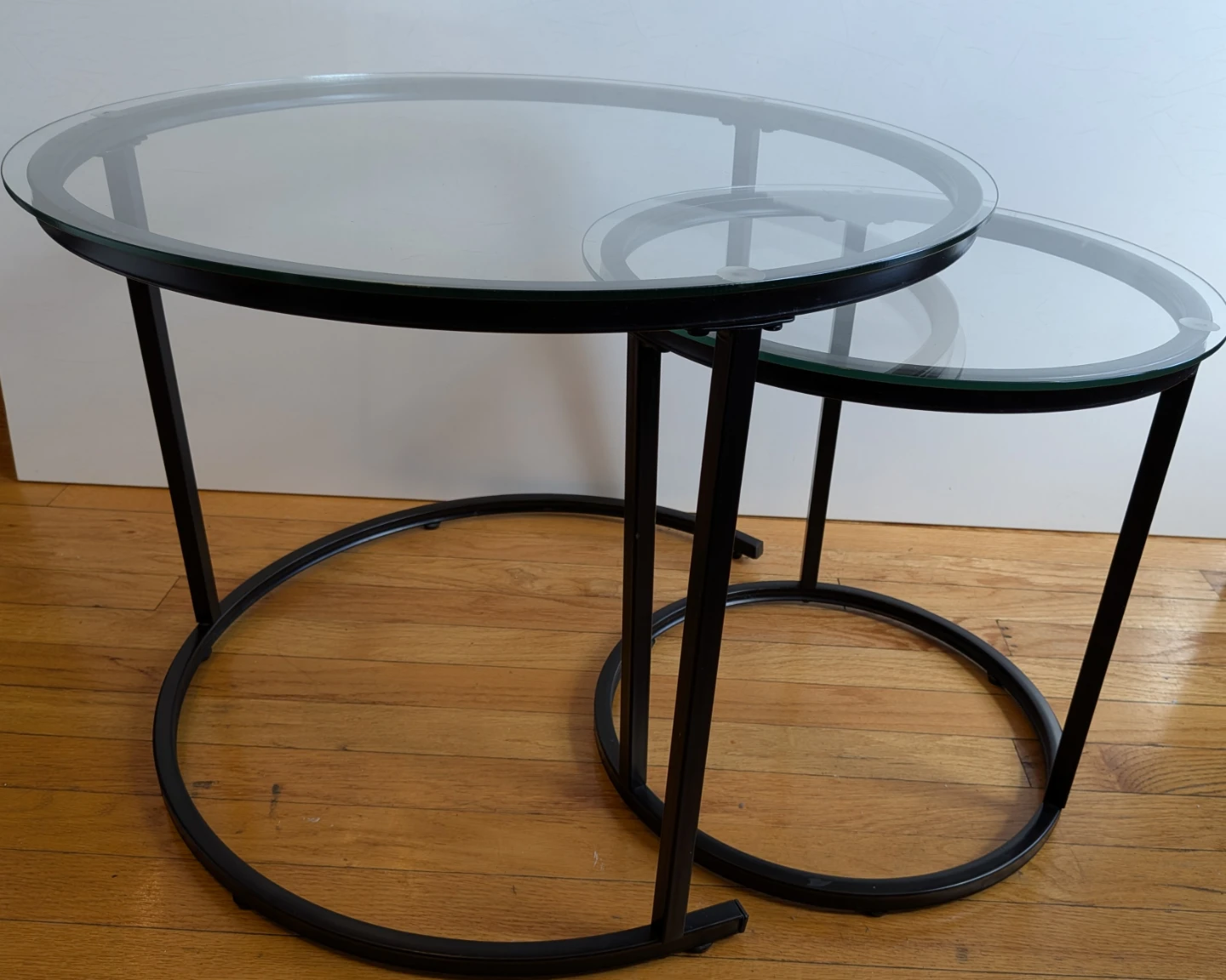Modern Glass Nesting Coffee Tables (Set of 2) - photo 3