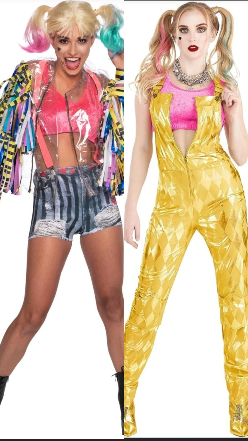 2 Birds of Prey Halloween costumes,WIG & Accessories included!
