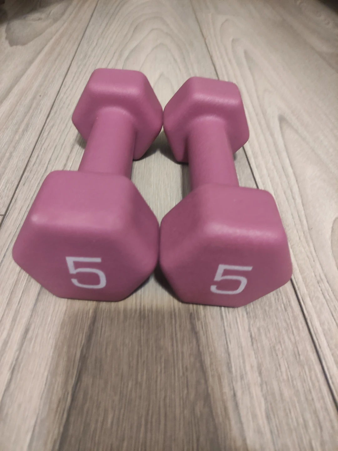 Set of 5 lb Pink Dumbbells