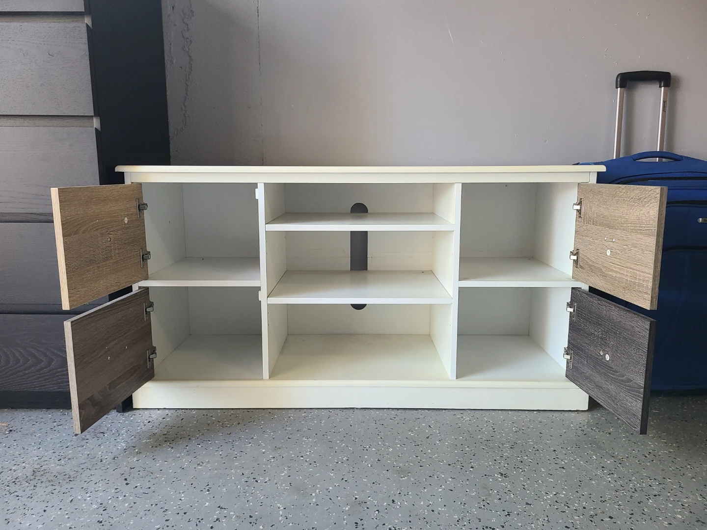 Media Console, Book / Display cabinet  with 4 Doors - photo 2
