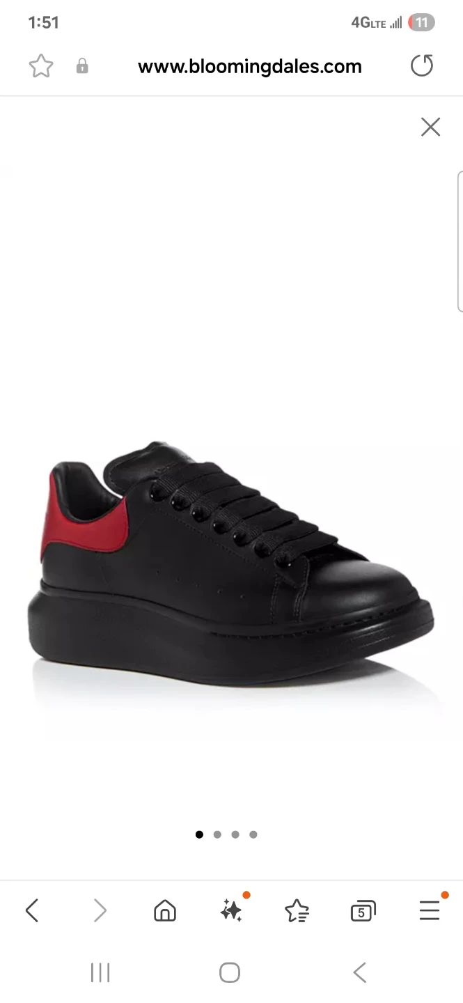 Alexander McQueen Oversized Sneakers Black/Red