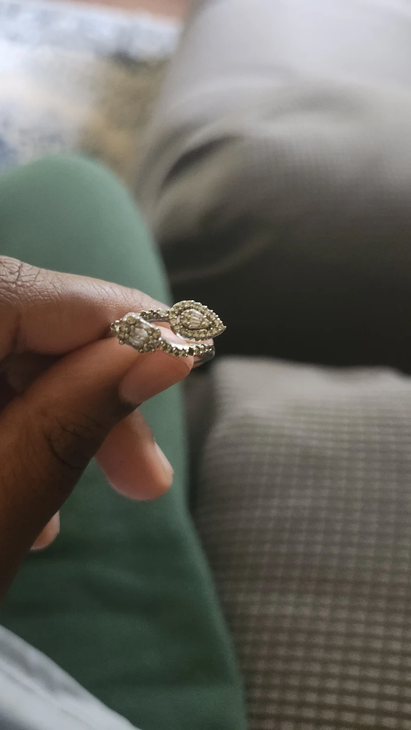 Silver-toned Crystal Ring 💍 - photo 2