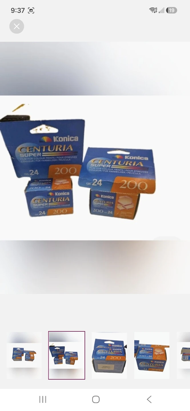Two rolls of Konica Centuria Super 200 135-24 film - photo 2