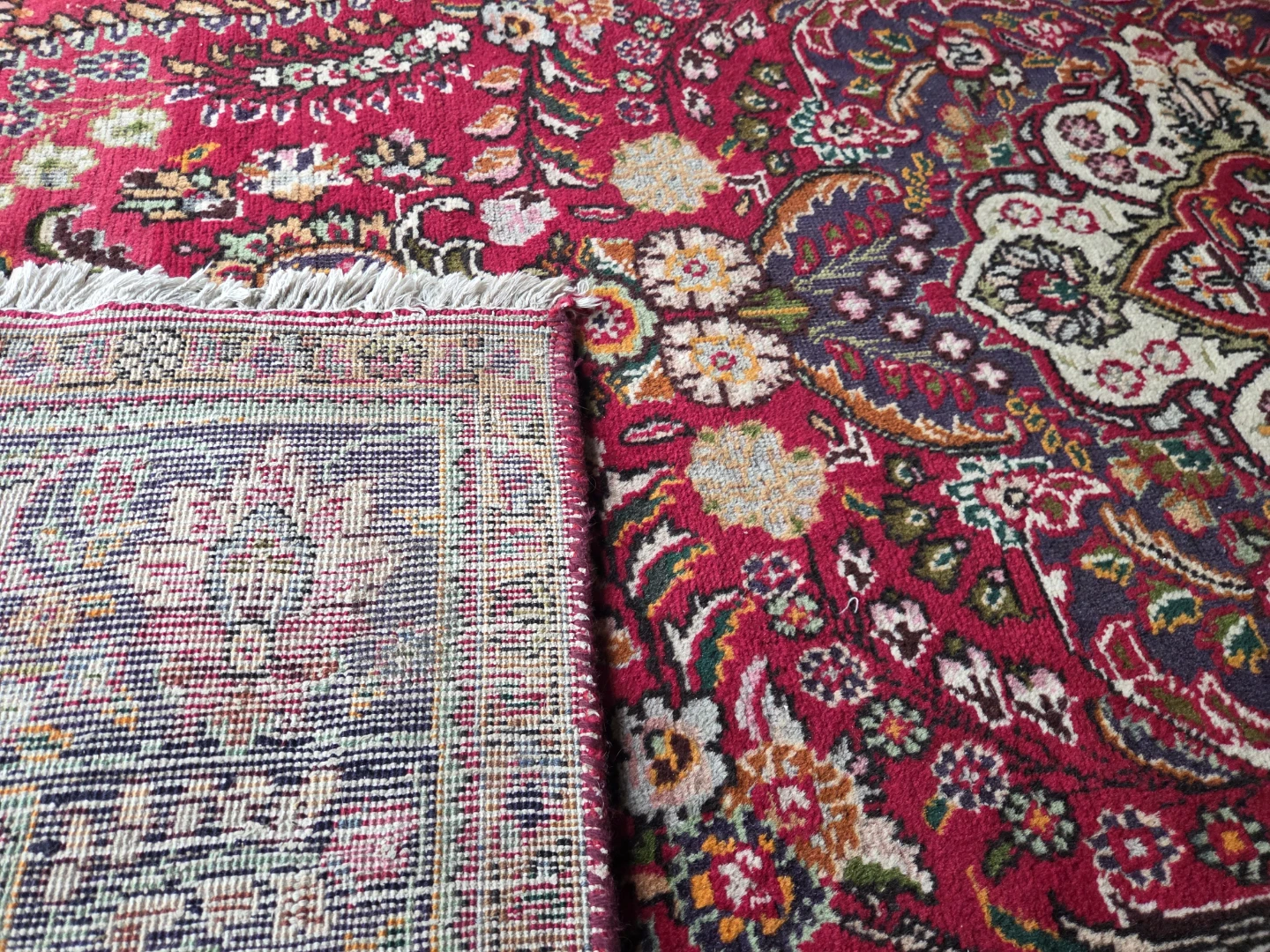 Vintage Genuine Persian Hand Knotted Wool Premium Area Rug