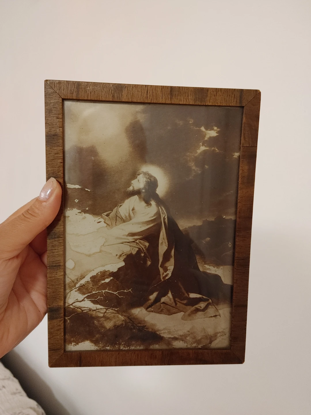 Vintage Framed Religious Print