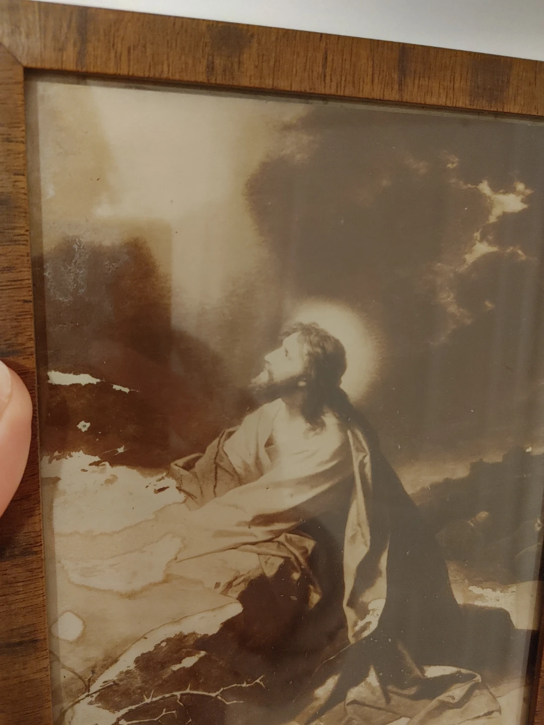 Vintage Framed Religious Print - photo 3
