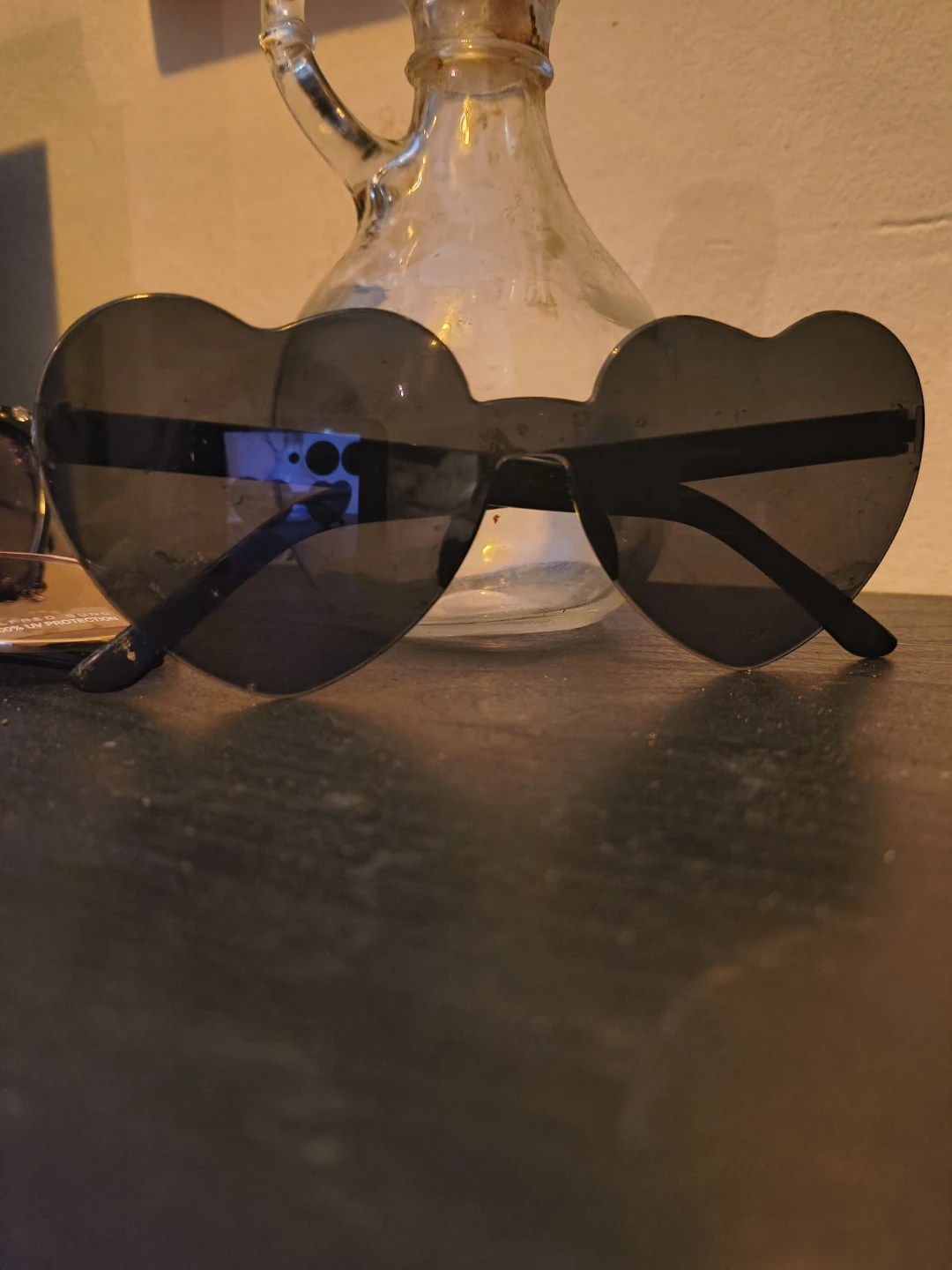 Black Heart-Shaped Sunglasses
