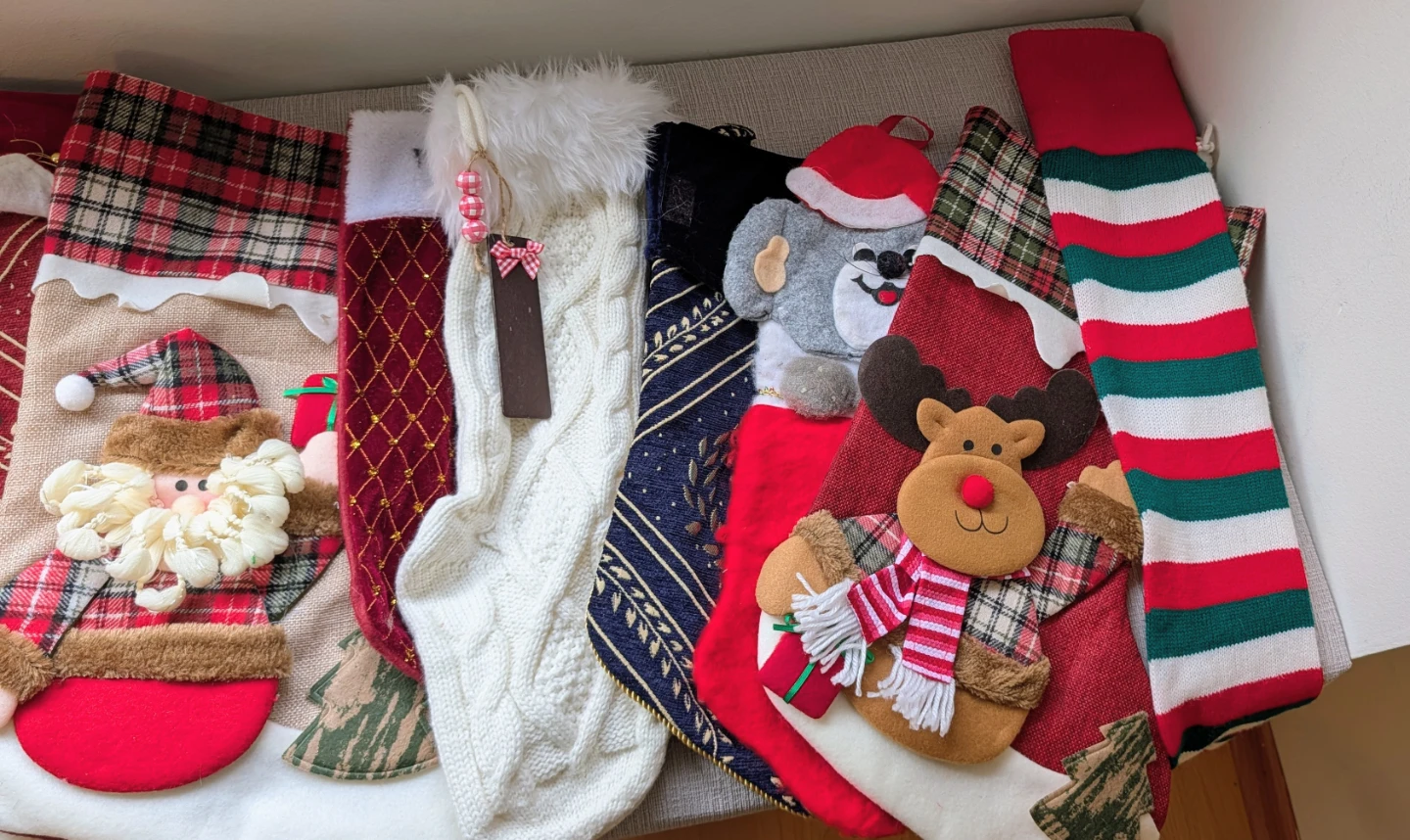 Assorted Christmas Stockings, Set of 21 Total - photo 4