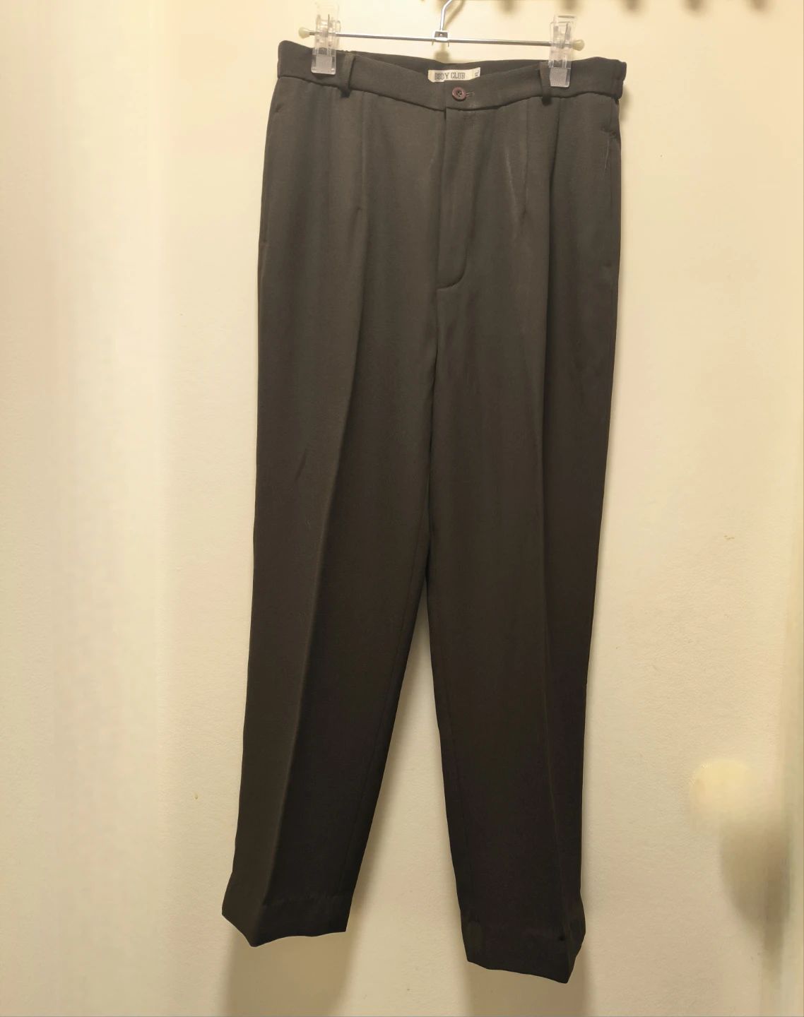 Body Club Pleated Trousers Dark Brown