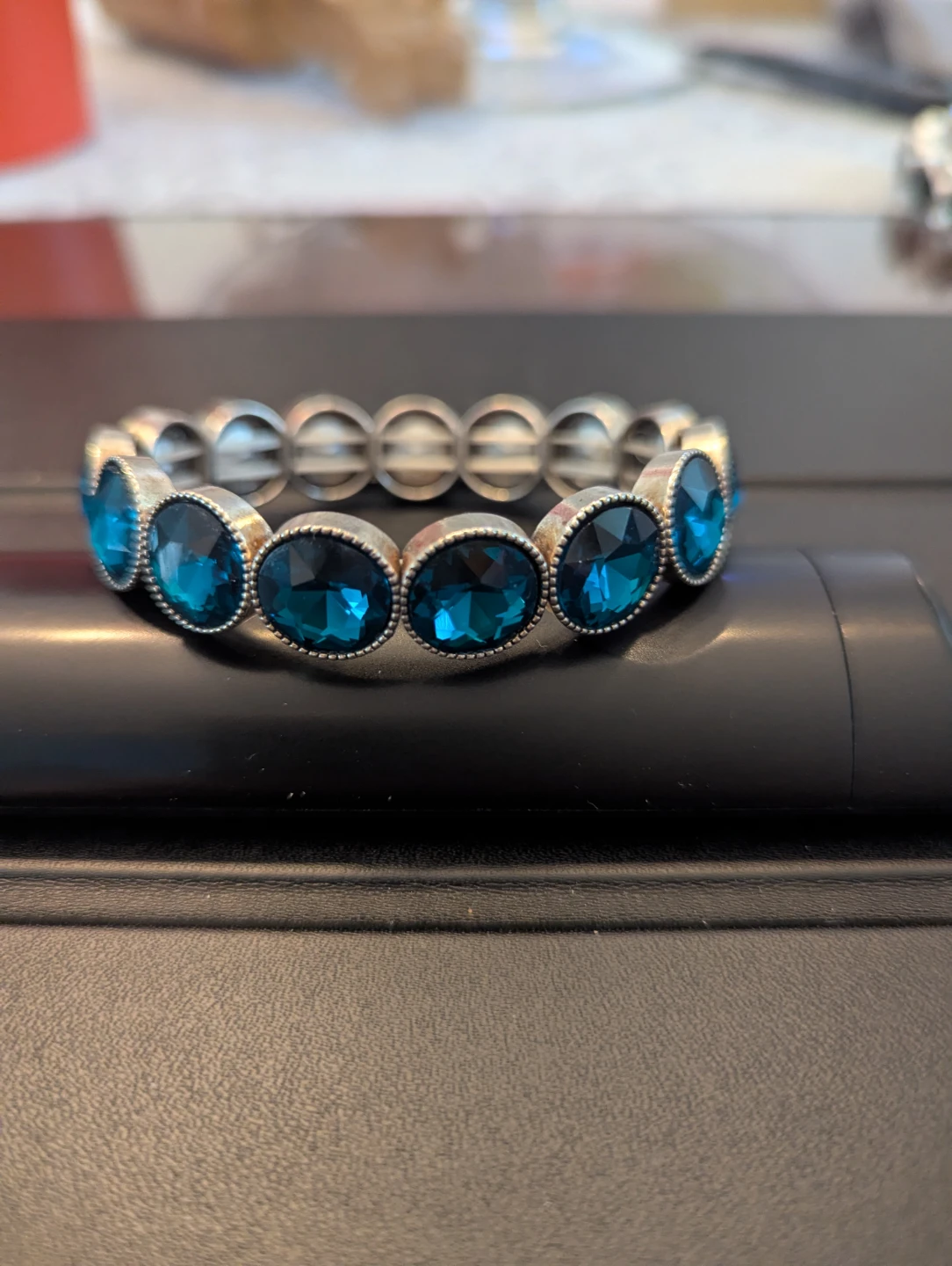 Blue Stone Stretch Bracelet