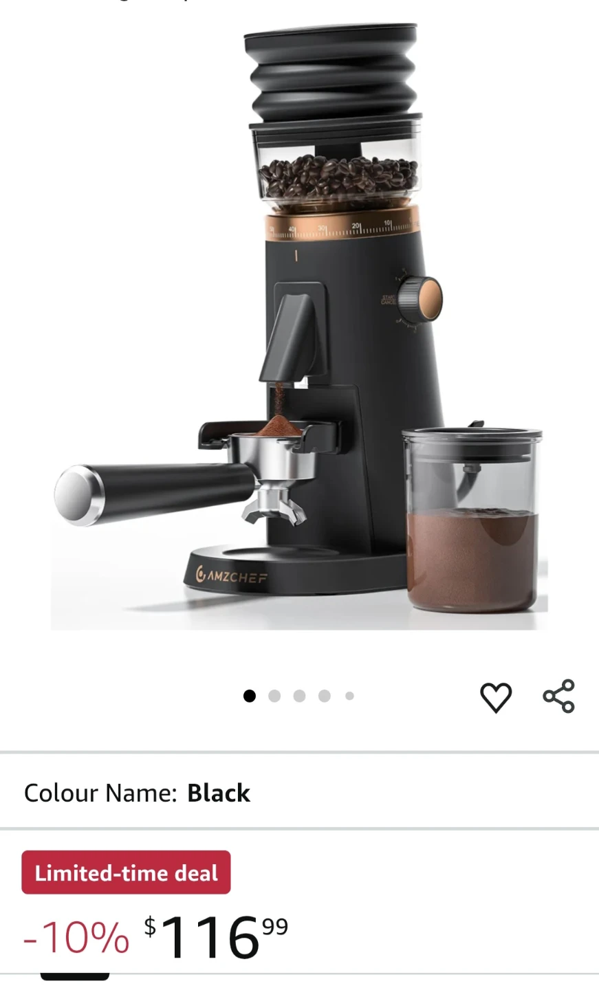 BRAND NEW AMZCHEF Coffee Grinder