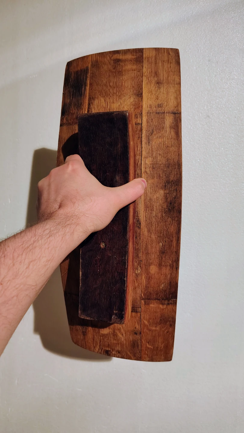 Reclaimed Whiskey Barrel decorative Serving Tray - photo 4