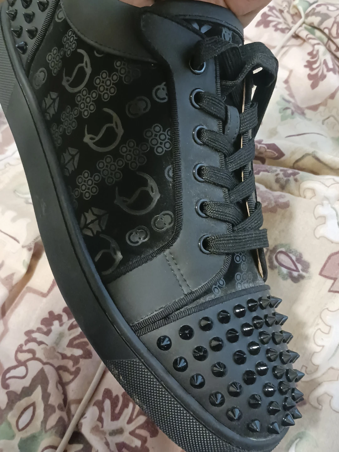 Christian Louboutin Louis Orlato Spikes Sneakers
